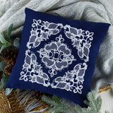 Elegant Swirls Corner (Whitework)