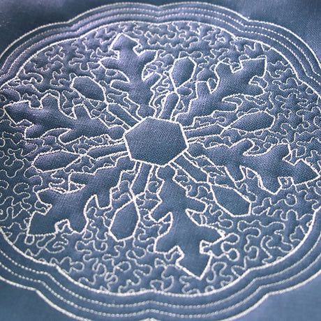 Winter Beauty Snowflake (Trapunto)