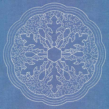 Winter Beauty Snowflake (Trapunto)