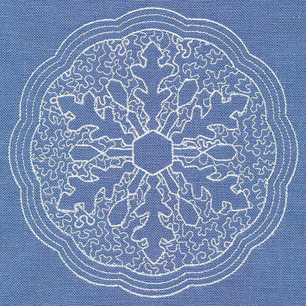 Winter Beauty Snowflake (Trapunto)