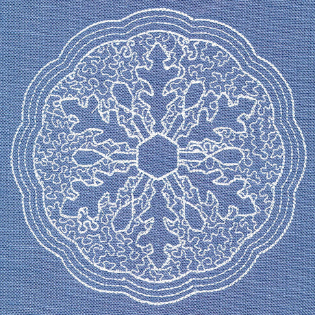 Winter Beauty Snowflake (Trapunto)
