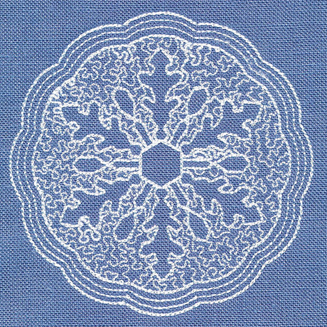 Winter Beauty Snowflake (Trapunto)
