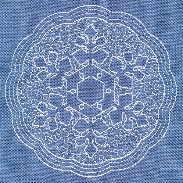 Winter Elegance Snowflake (Trapunto)