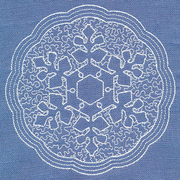 Winter Elegance Snowflake (Trapunto)