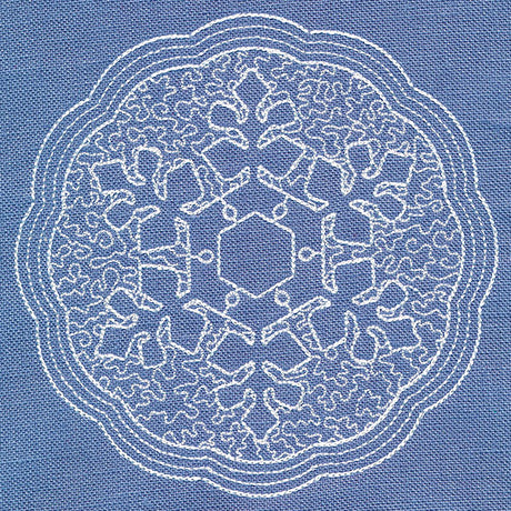Winter Elegance Snowflake (Trapunto)