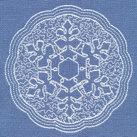 Winter Elegance Snowflake (Trapunto)