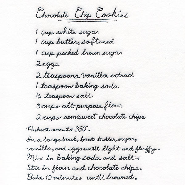 Chocolate Chip Cookie Recipe