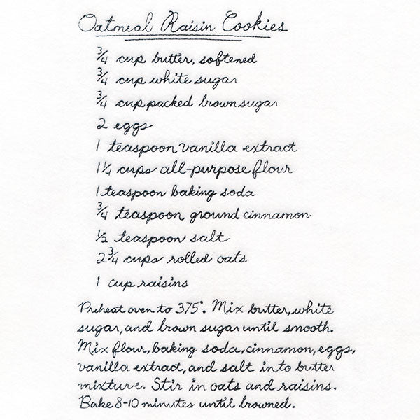 Oatmeal Raisin Cookie Recipe