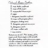 Oatmeal Raisin Cookie Recipe