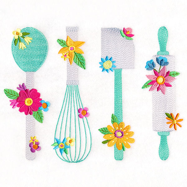Kitchen Utensils in Bloom