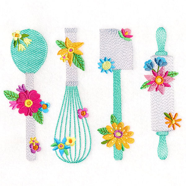 Kitchen Utensils in Bloom