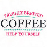 Freshly Brewed Coffee Sign