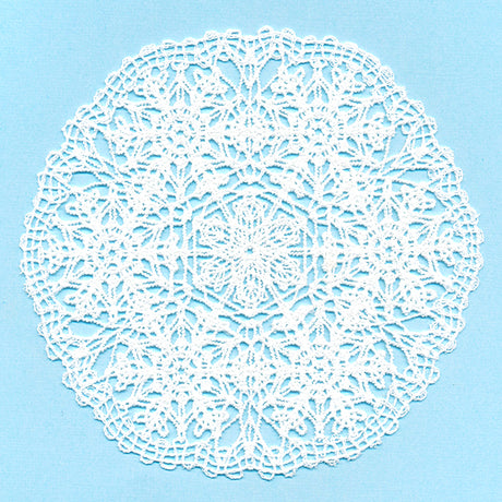 Intricate Snowflake Doily (Battenburg Lace)