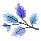 Frosty Winter Leaves Accent