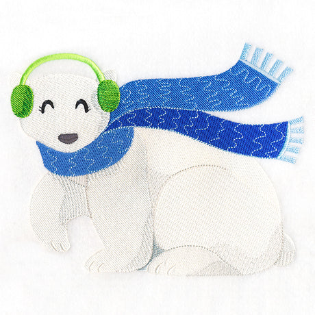 Cozy Winter Polar Bear