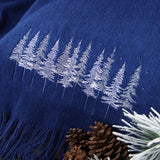 Midnight Snowy Forest Border