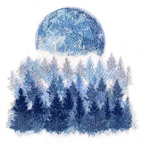 Misty Moonlit Forest