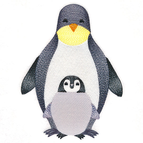 Sweet Snuggling Penguins