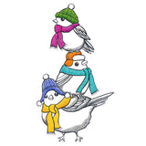 Bundled-Up Bird Stack