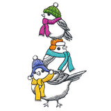 Bundled-Up Bird Stack