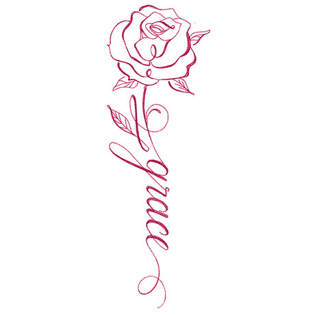 Calligraphy in Bloom - Grace