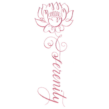 Calligraphy in Bloom - Serenity