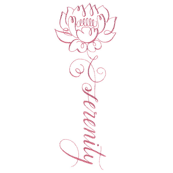 Calligraphy in Bloom - Serenity