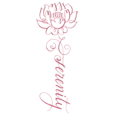 Calligraphy in Bloom - Serenity