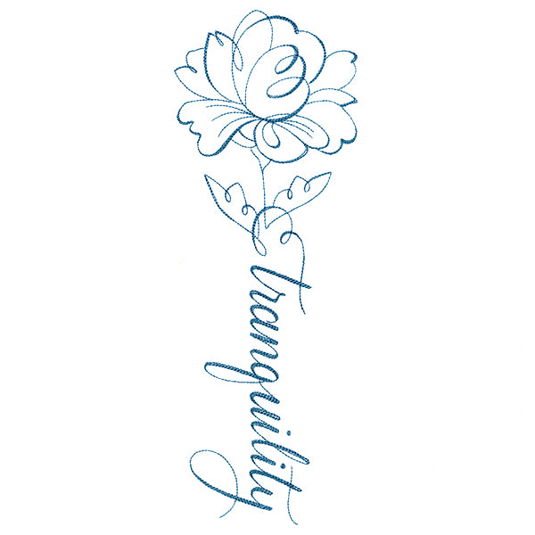 Calligraphy in Bloom - Tranquility