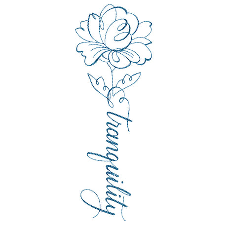 Calligraphy in Bloom - Tranquility