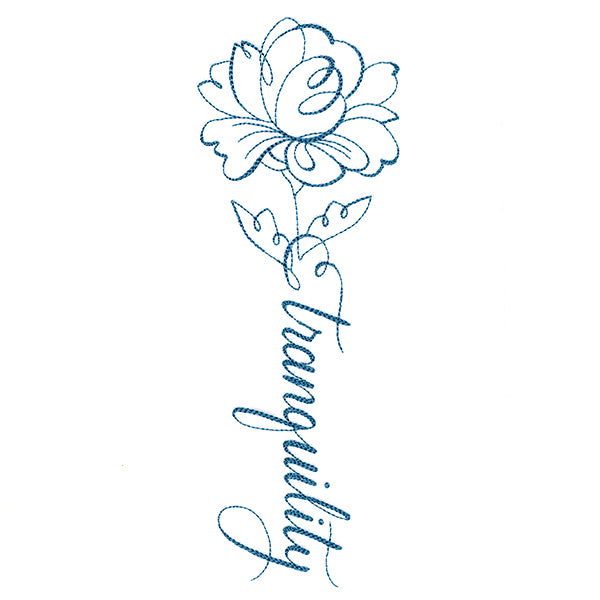 Calligraphy in Bloom - Tranquility