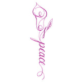 Calligraphy in Bloom - Peace