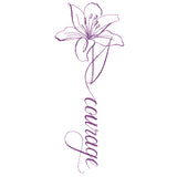 Calligraphy in Bloom - Courage