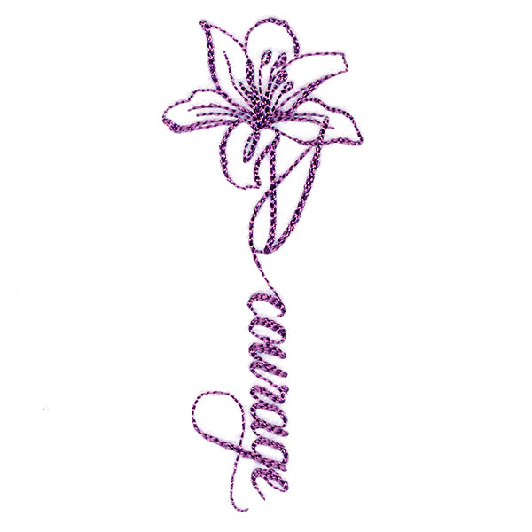 Calligraphy in Bloom - Courage