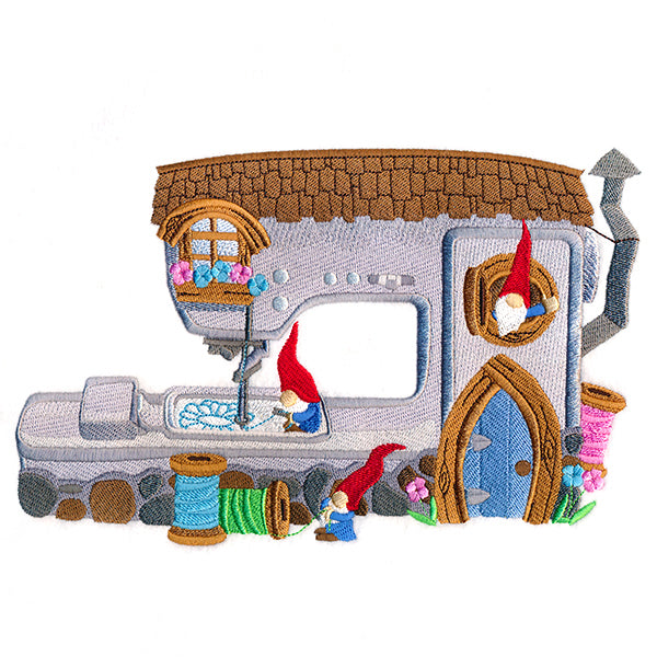 Embroidery Machine Gnome House