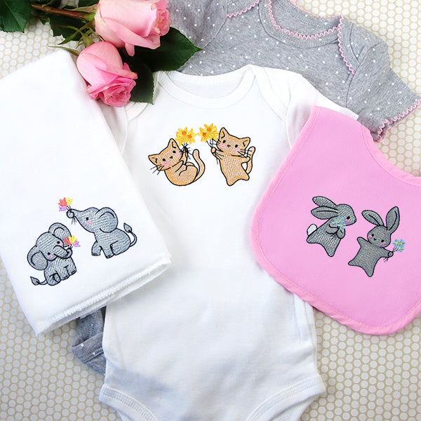 Playful Tulip Elephants