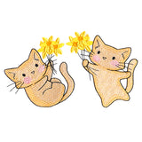 Joyful Daffodil Kitties