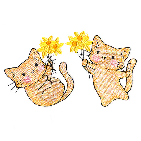 Joyful Daffodil Kitties