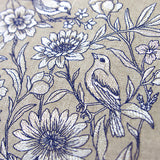Birds and Blooms Tapestry Square