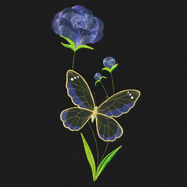 Springtime Treasures - Dianthus and Butterfly