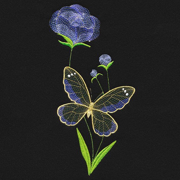 Springtime Treasures - Dianthus and Butterfly