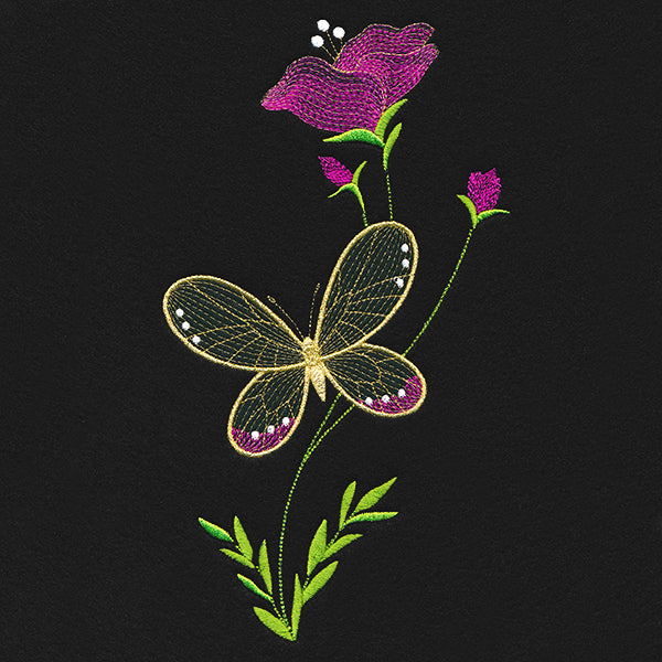 Springtime Treasures - Sweet Pea and Butterfly