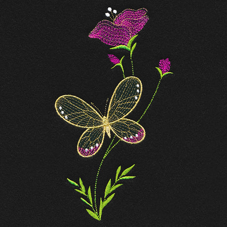 Springtime Treasures - Sweet Pea and Butterfly