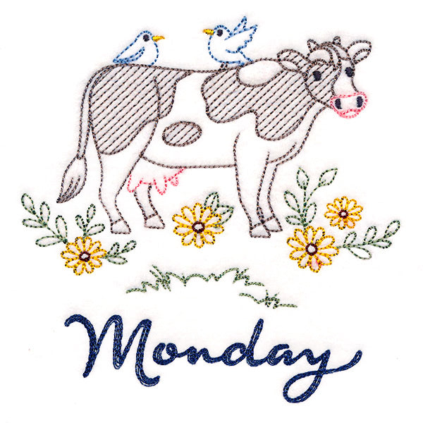 Charming Cow on Monday (Vintage)