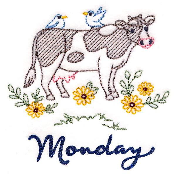 Charming Cow on Monday (Vintage)