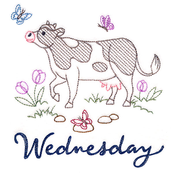 Charming Cow on Wednesday (Vintage)