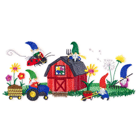 Gnomes on the Farm Border