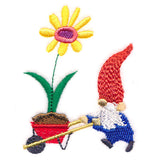 Whimsical Wheelbarrow Gnome