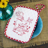 Classic Farm Scene - Water Pump (Redwork)