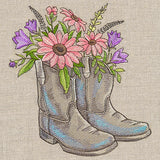 Farm Boots Bouquet